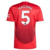 Maglia ufficiale Manchester United Maguire 5 Casa 2024-25 per Uomo